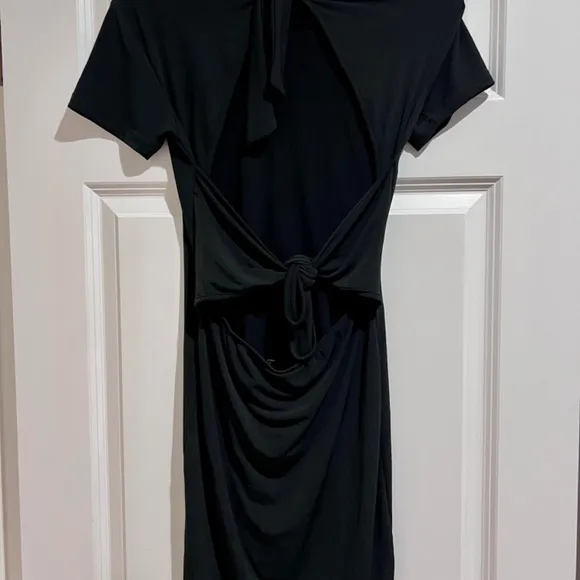 Motel Black Cutout Dress