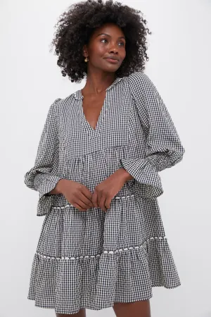 Navy Gingham Kenzo Dress
