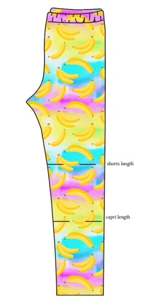 Neon Bananas Basic Leggings