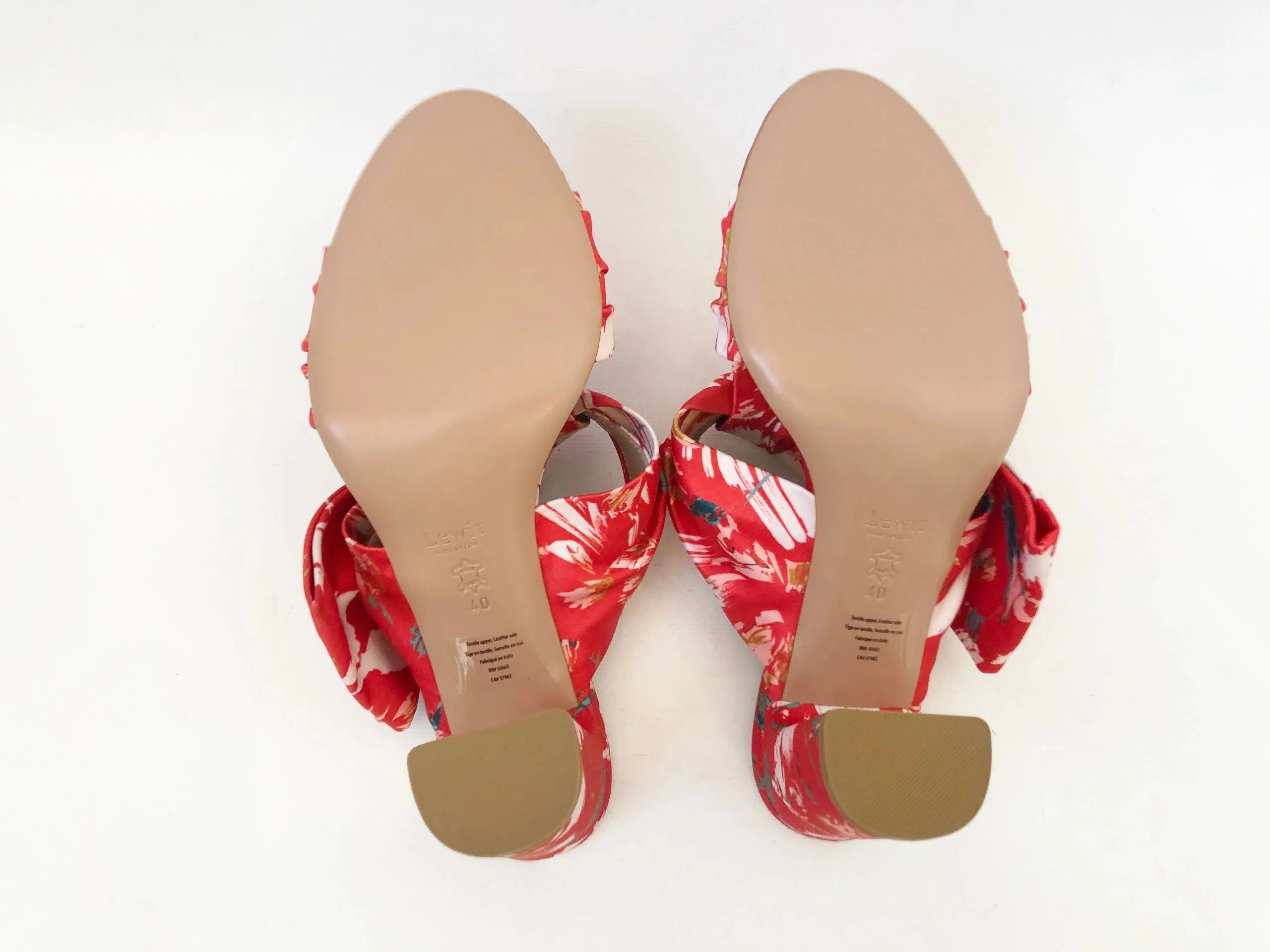 NEW Lewit Floral Mules Size 40 It (10 Us)