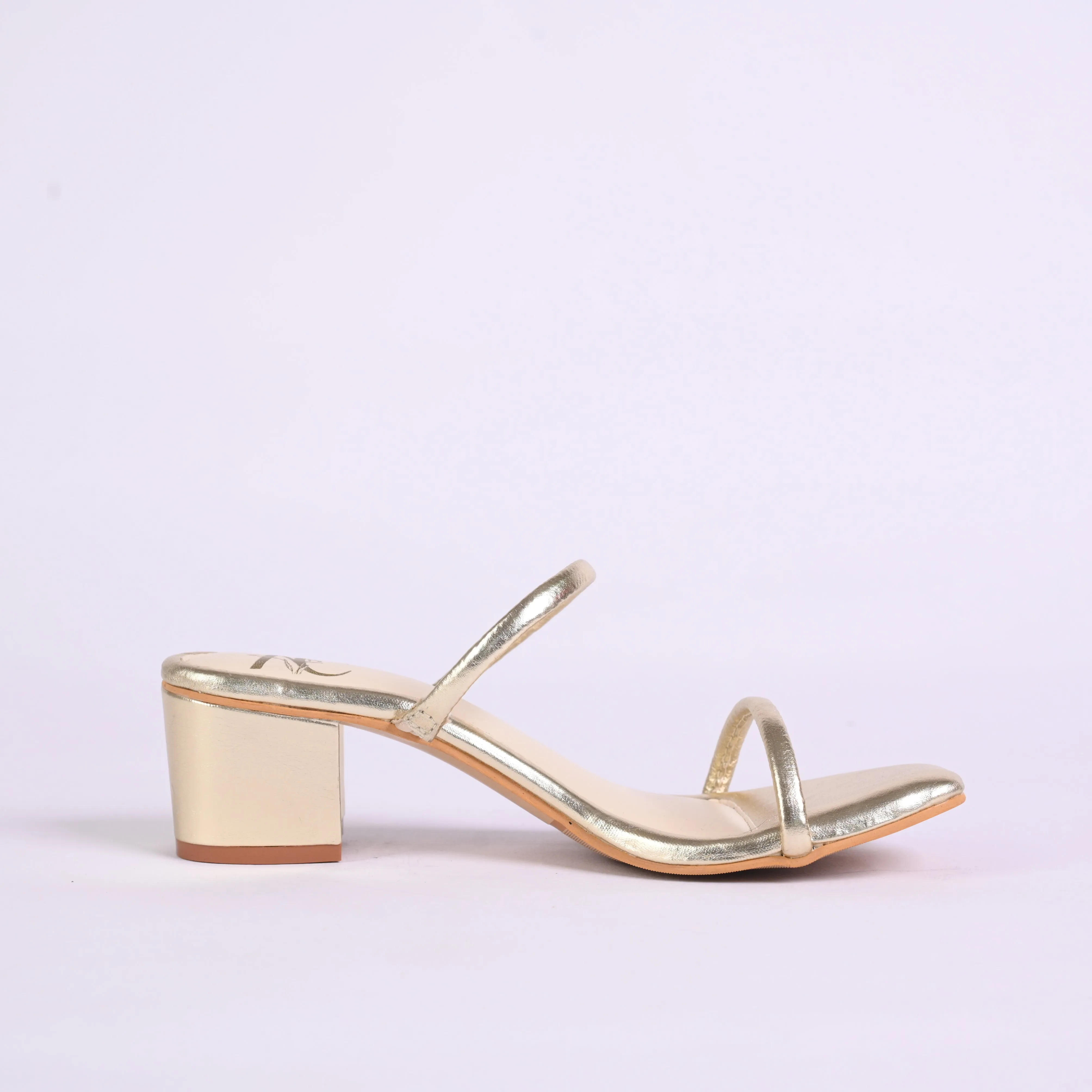 No Hassle Heels For Women – Gold Color