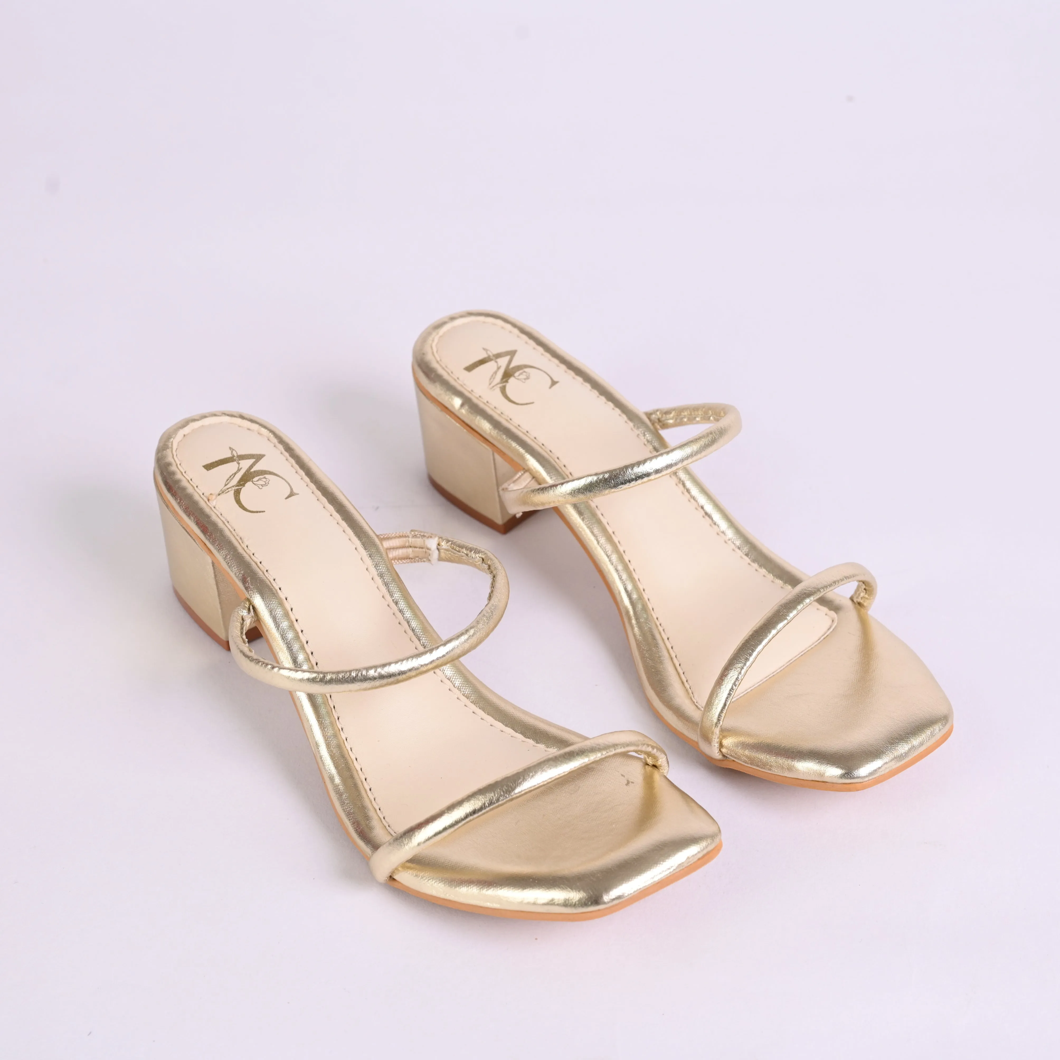 No Hassle Heels For Women – Gold Color