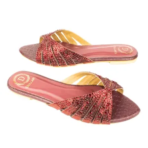 Noor Flats S182F - Maroon