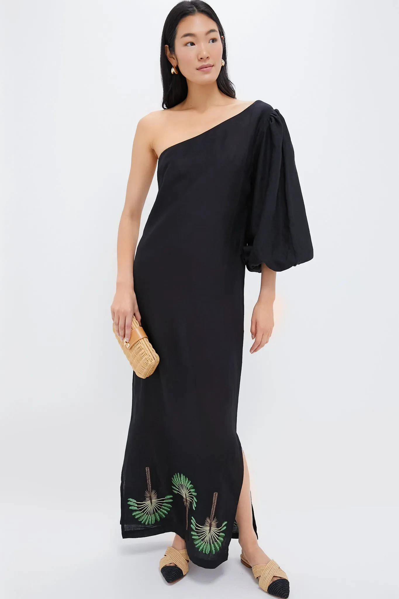 Nude and Black Azoulay Flats