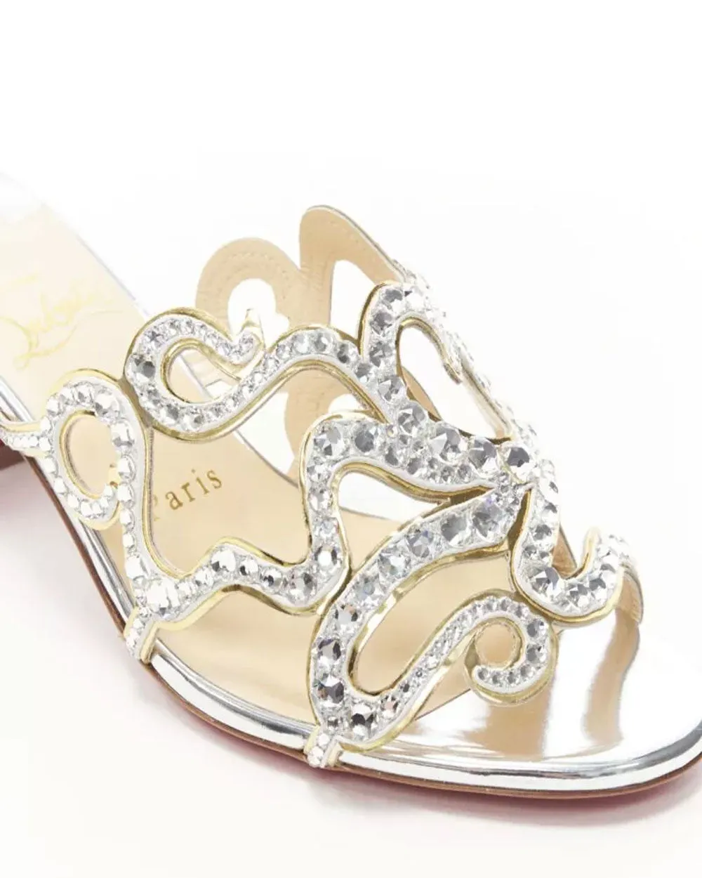 Octostrass Mule in Silver