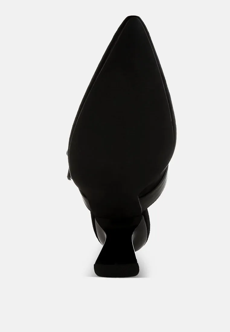 Onagra Microfiber Pointy Slip-On Mules