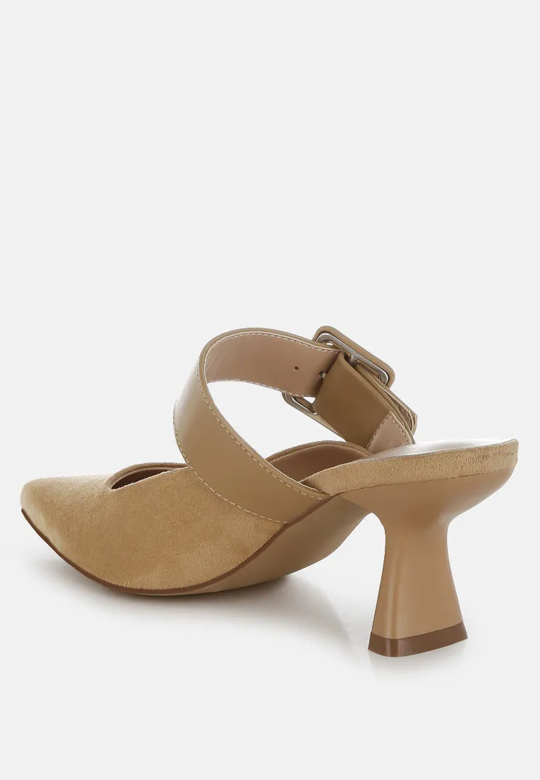 Onagra Microfiber Pointy Slip-On Mules