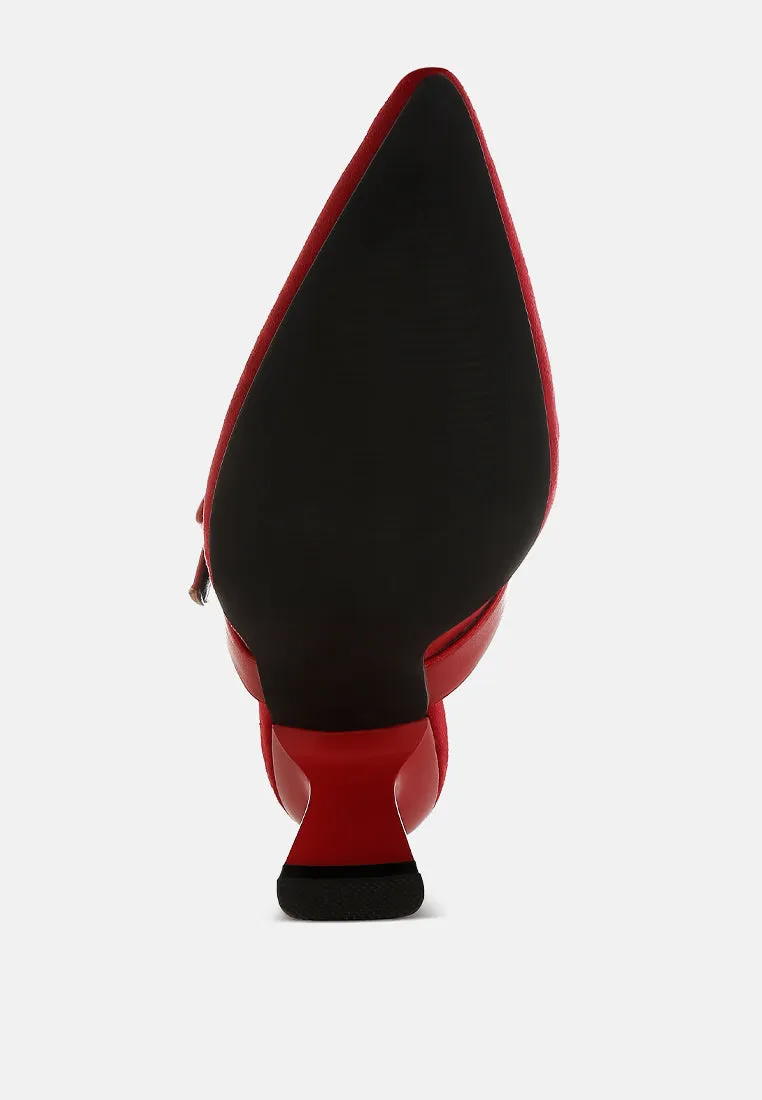 Onagra Microfiber Pointy Slip-On Mules