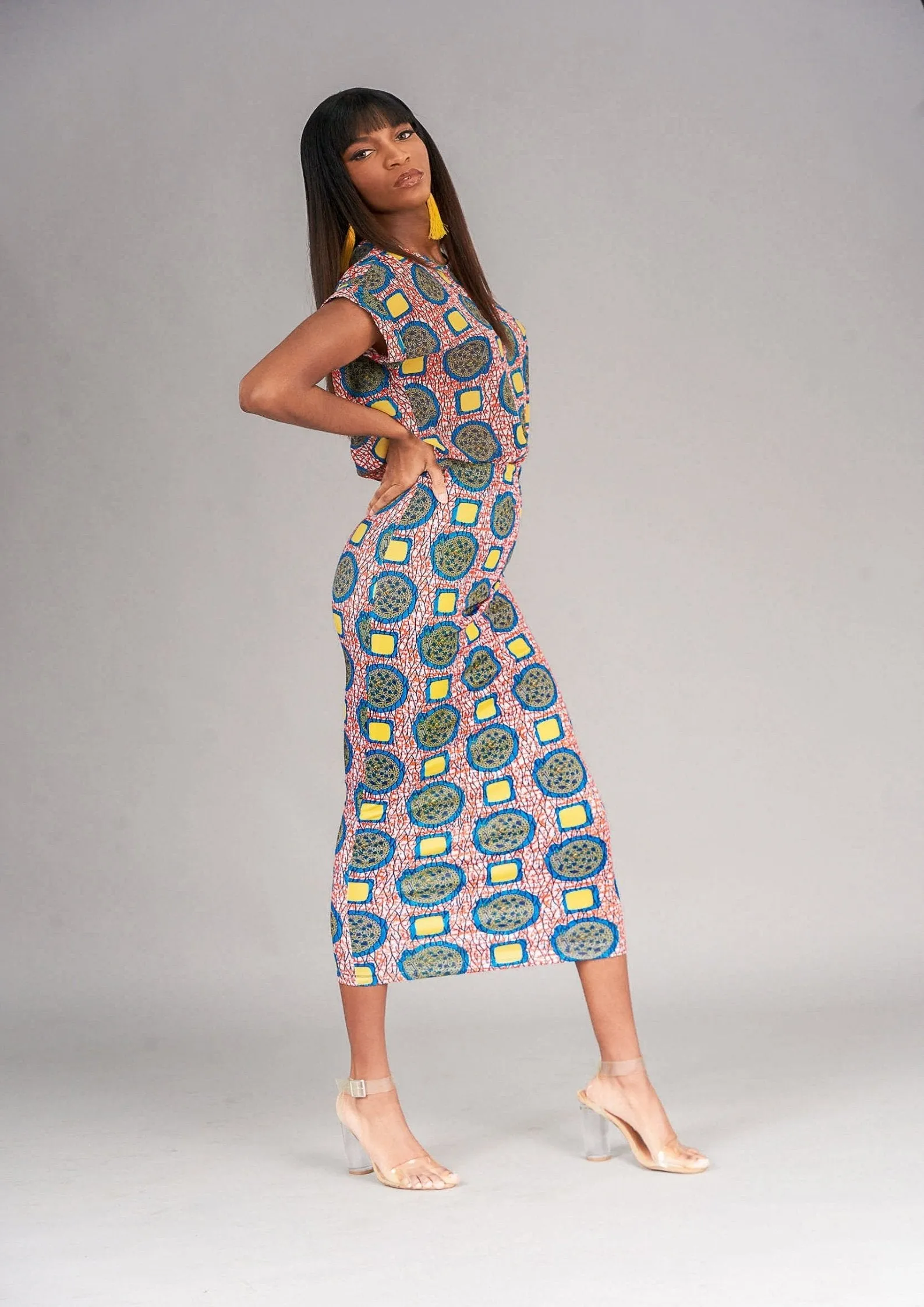 Oni Midi Bodycon Skirt