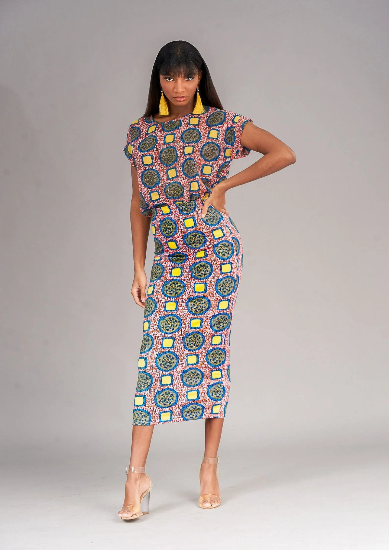 Oni Midi Bodycon Skirt