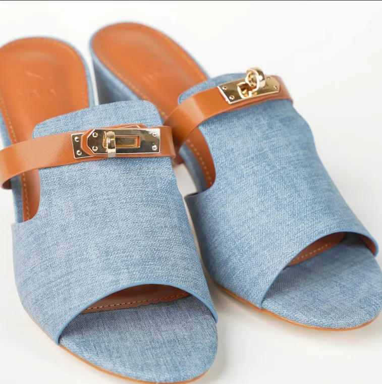 Open Block Heel