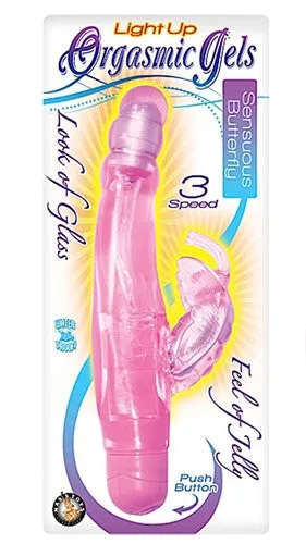 Orgasmic Gels Light Up Sensuous Butterfly - Pink