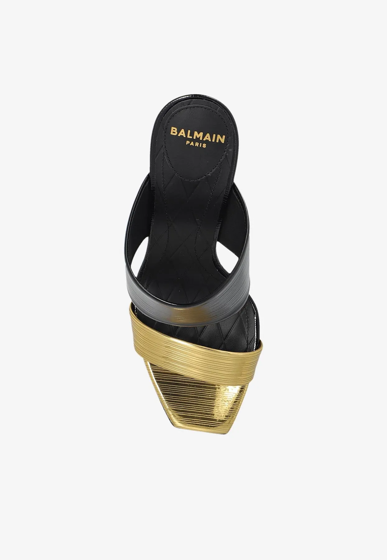 PB 95 Striped Leather Mules