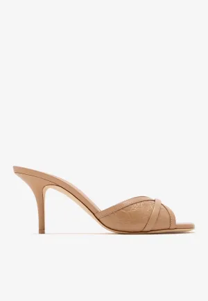 Perla 70 Leather Mules