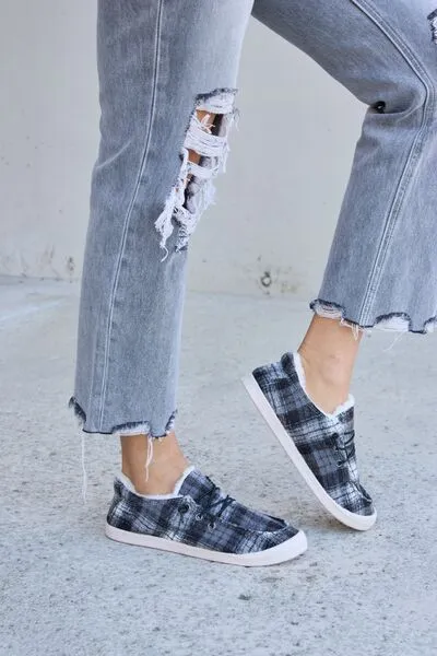 Plaid Slip-ons
