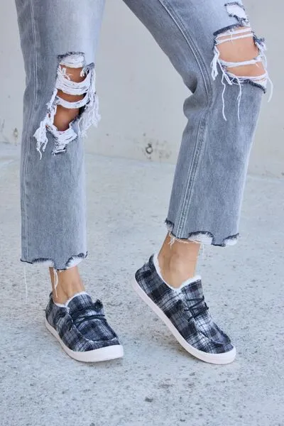 Plaid Slip-ons