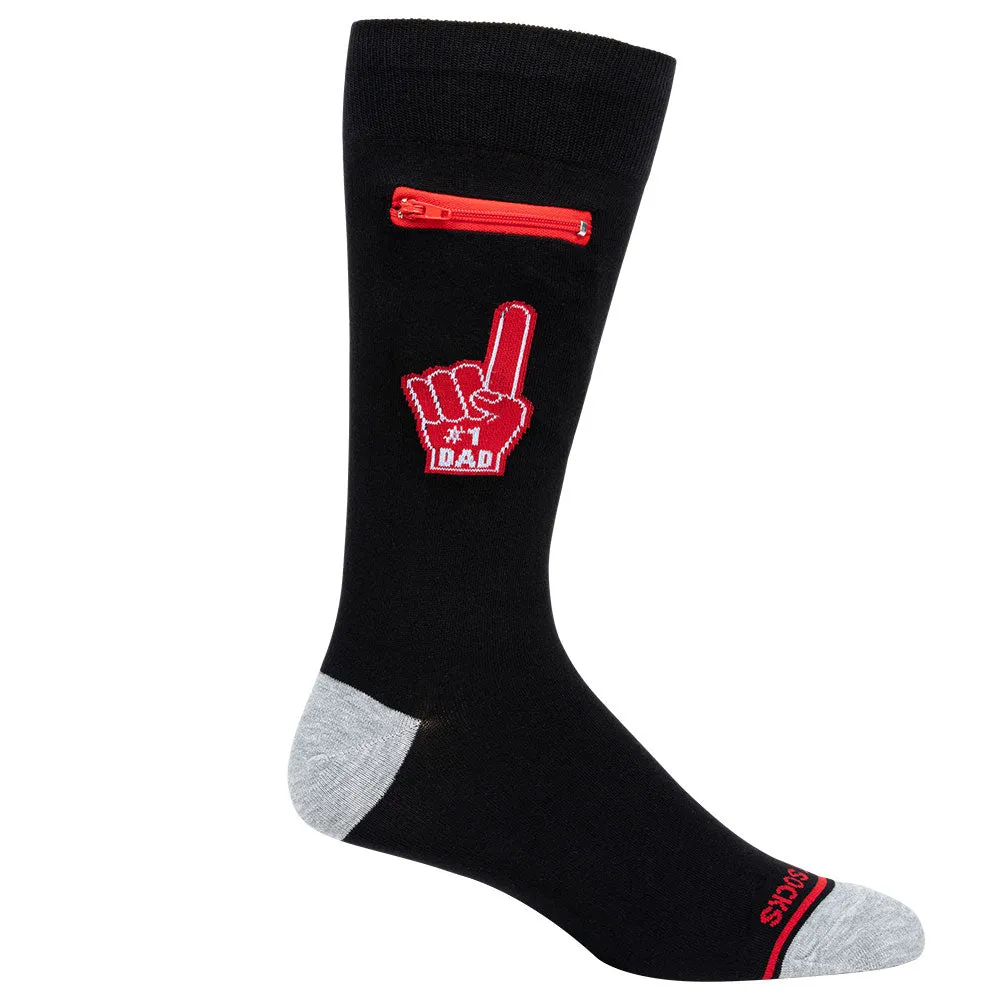 Pocket Socks®, #1 Dad, Mens