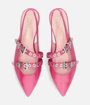 Pretty Ballerina Gorgeous Hot Pink Slingbacks