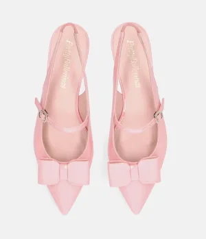 Pretty Ballerina Gorgeous Rose Pink Slingbacks
