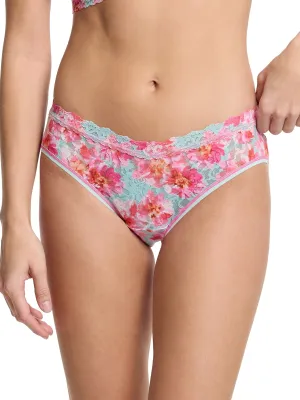 Printed Signature Lace® V-Front High Cut Brief First Bloom
