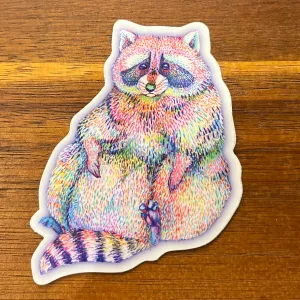 Rascal Raccoon Waterproof Vinyl Sticker