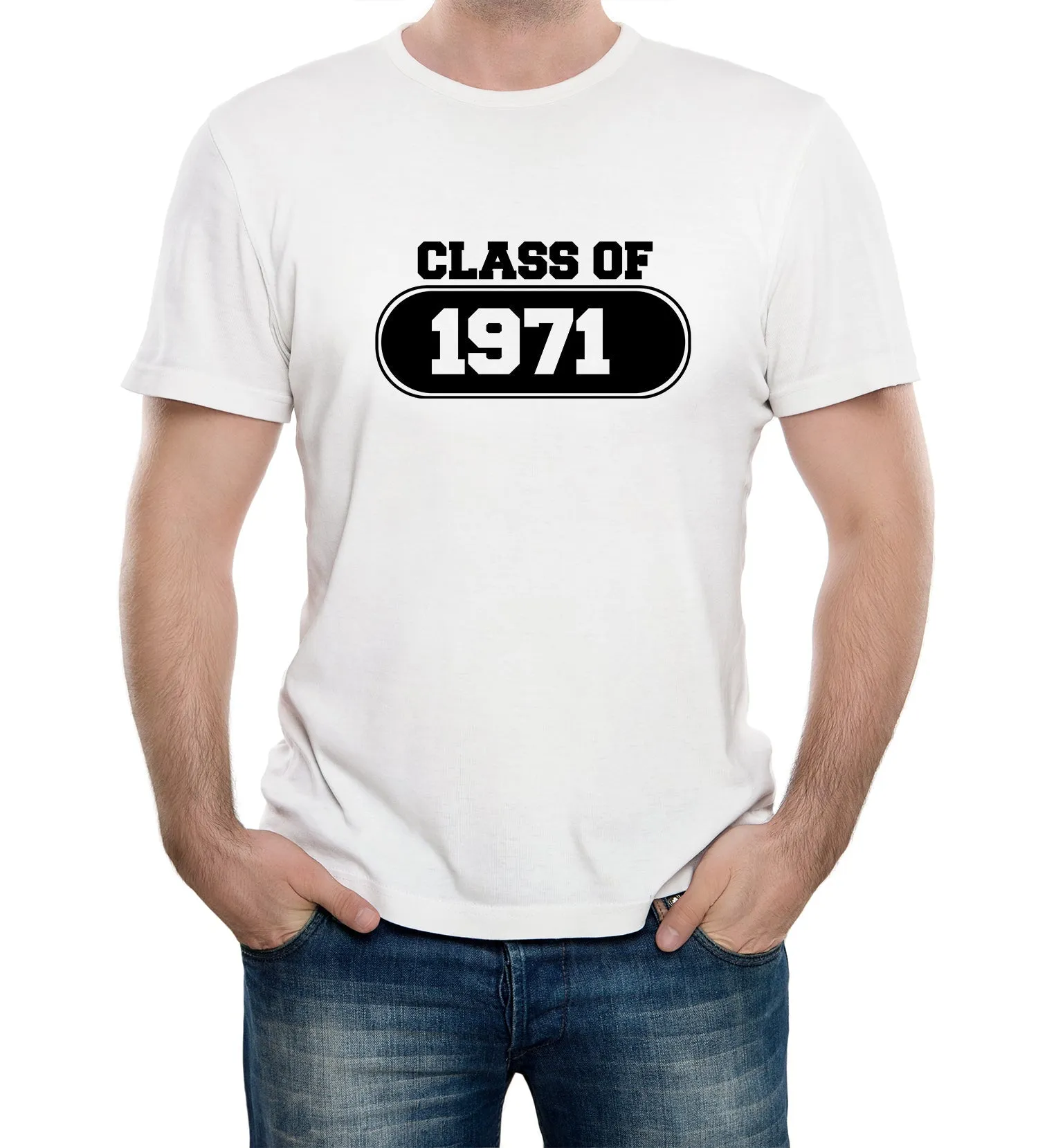 Reality Glitch Class of 1971 College School Graduation  Mens T-Shirt