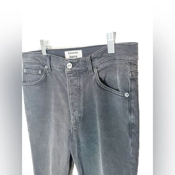 Reformation Liza Ultra High Rise Straight Jeans