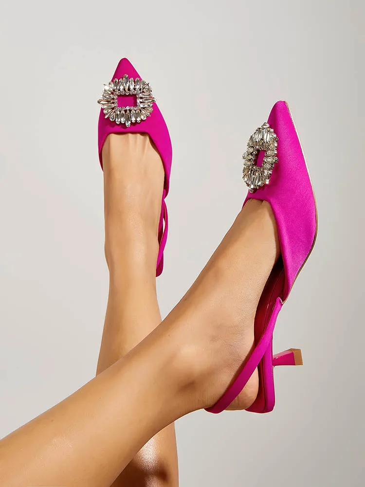 Rhinestone Wedding Pointed Toe Sandals