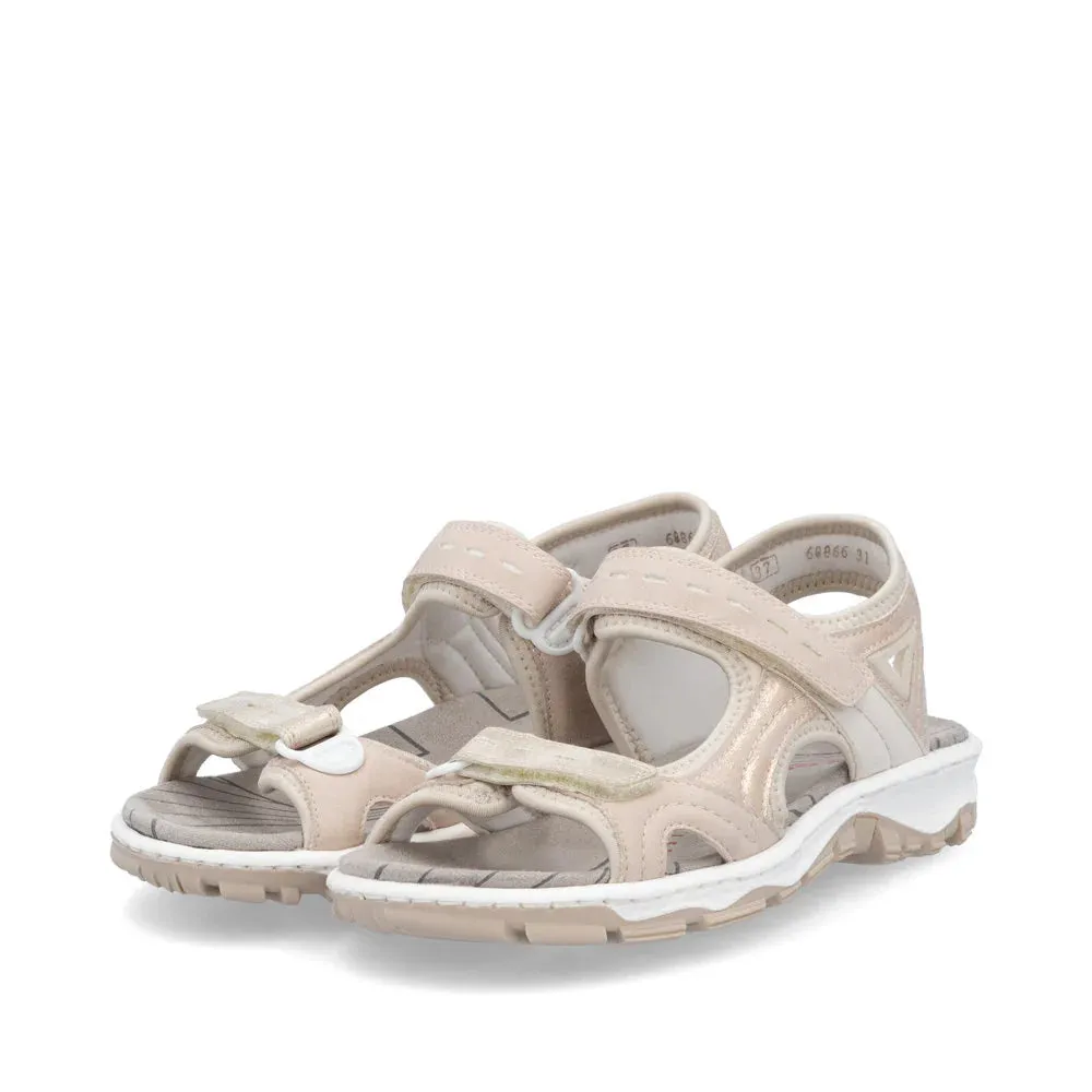 Rieker - 68866 Dusky Pink Walking Sandal