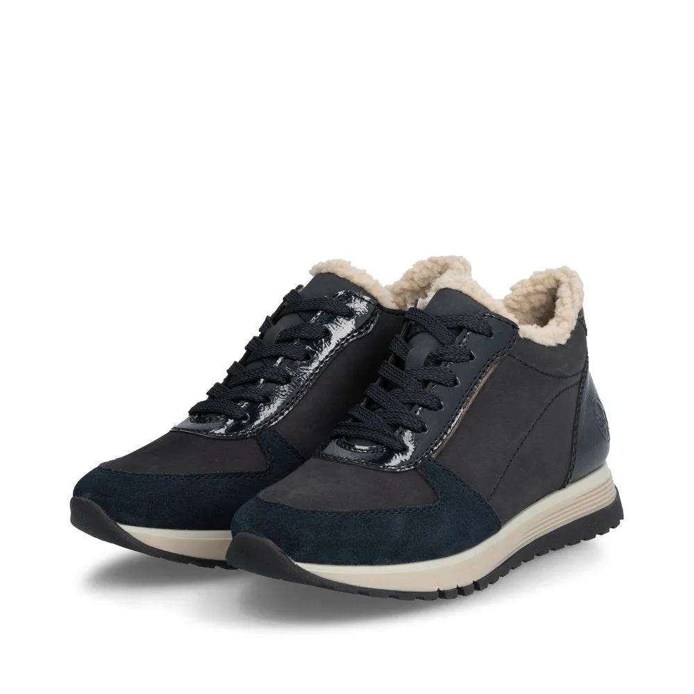 Rieker Ladies Fur Lined Shoe Boot