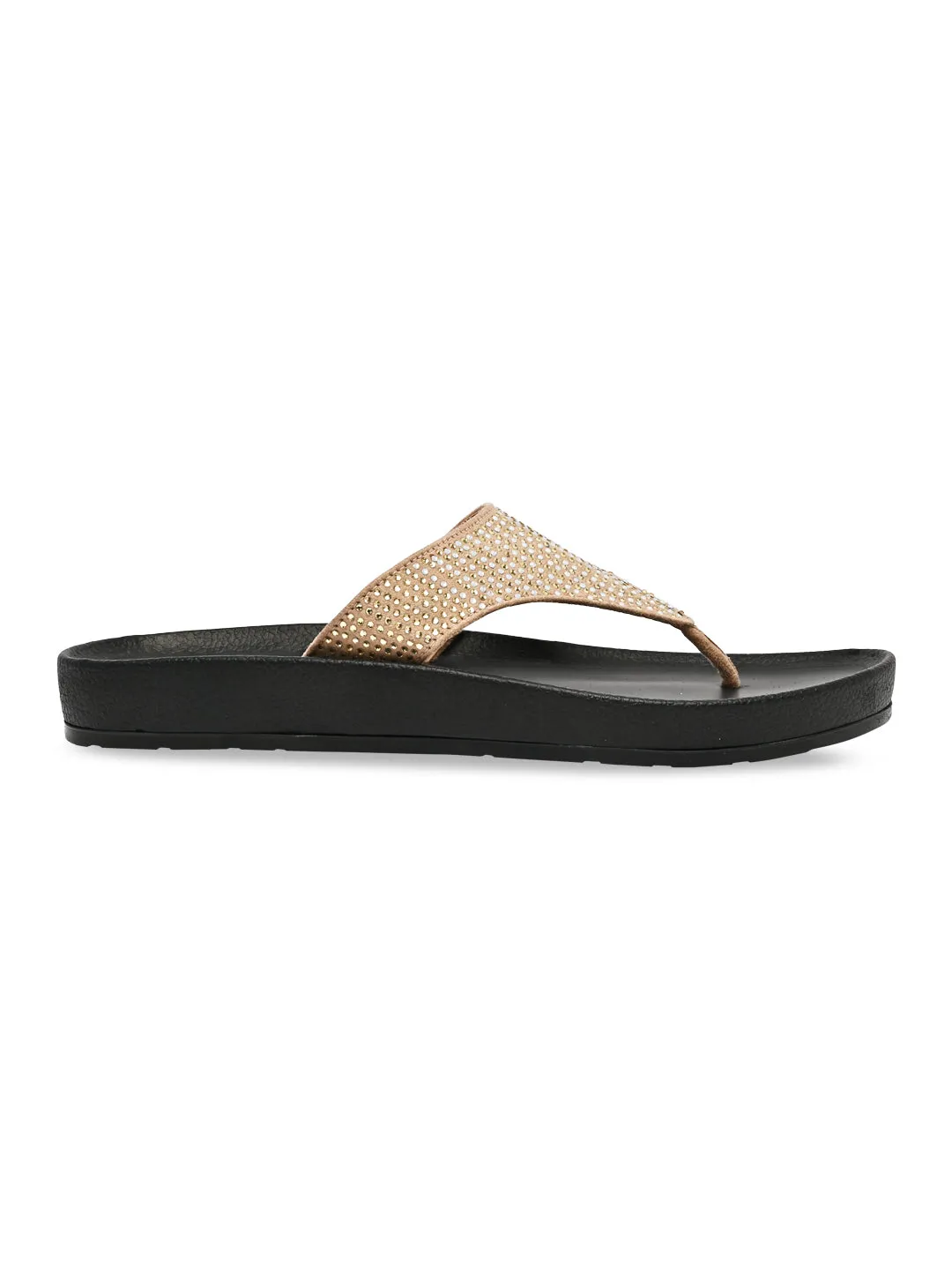 Rocia By Regal Beige Women Casual Flat Flexi Sole Sandals