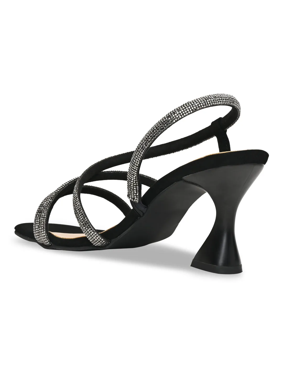 Rocia By Regal Black Women Diamond Embellished Stilettos
