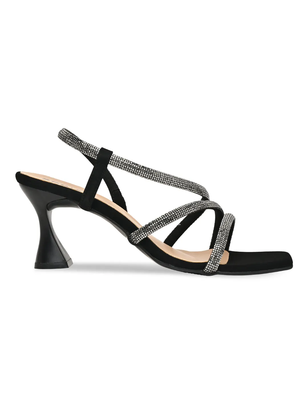Rocia By Regal Black Women Diamond Embellished Stilettos