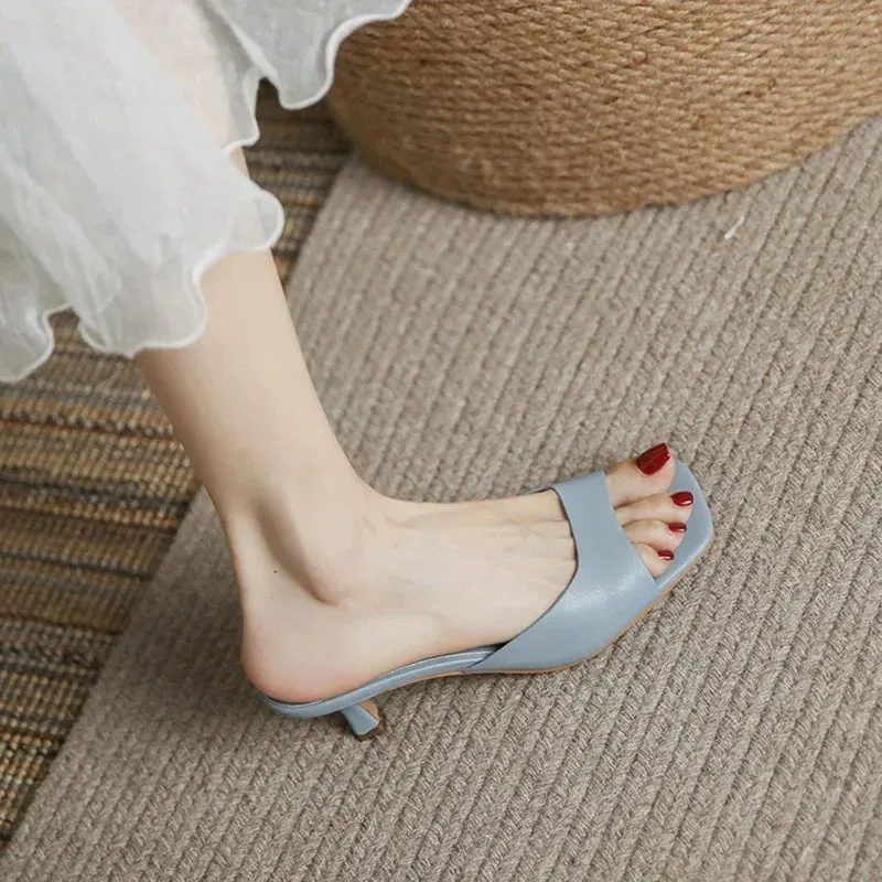 Rosalva Open Toe Mules