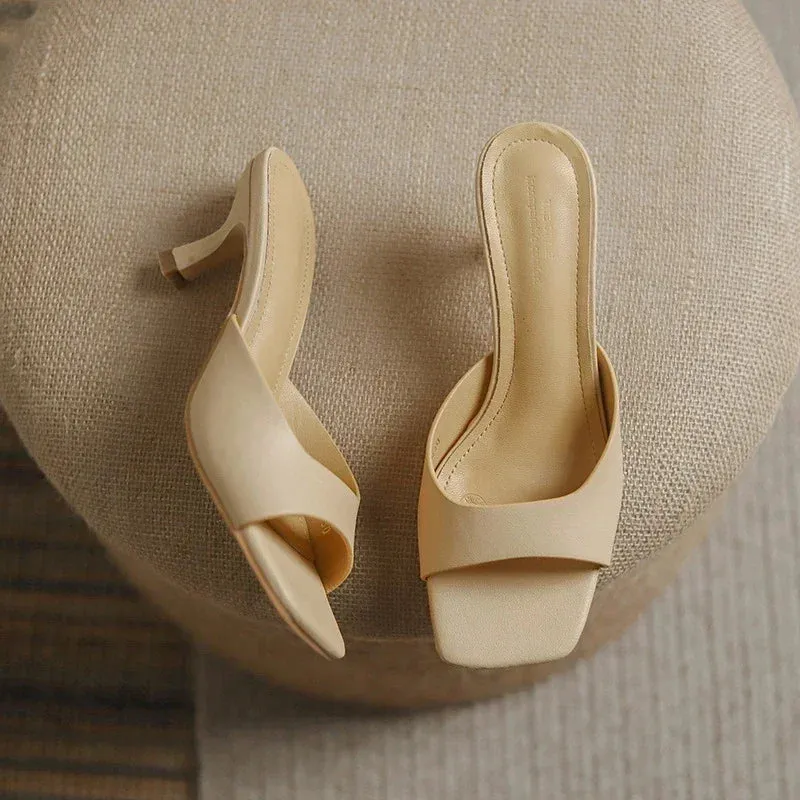 Rosalva Open Toe Mules