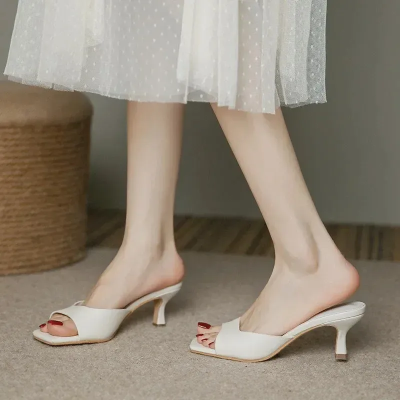 Rosalva Open Toe Mules