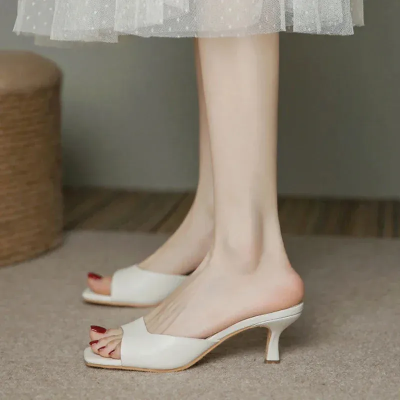Rosalva Open Toe Mules