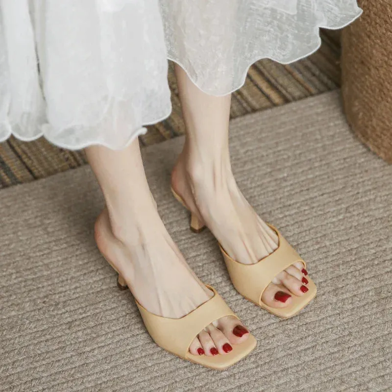 Rosalva Open Toe Mules