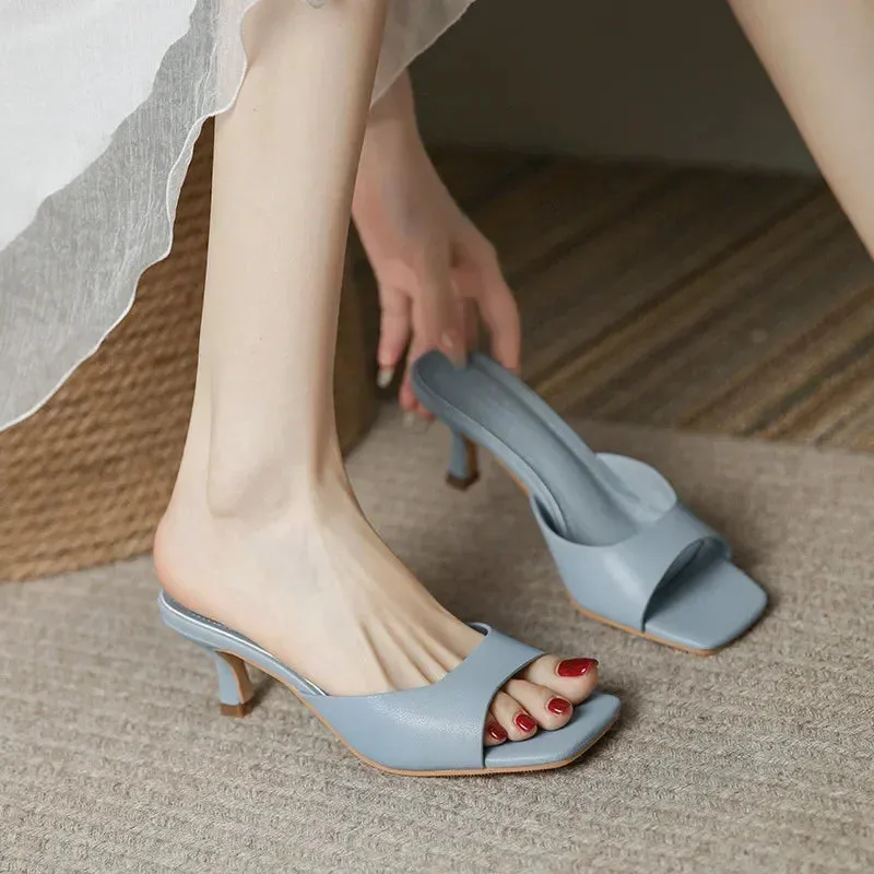Rosalva Open Toe Mules