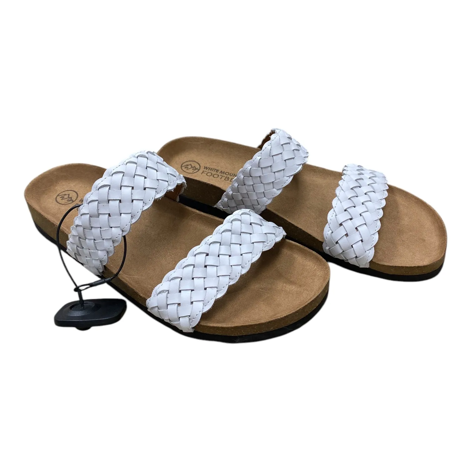 Sandals Flats By White Mountain In Tan & White, Size:10