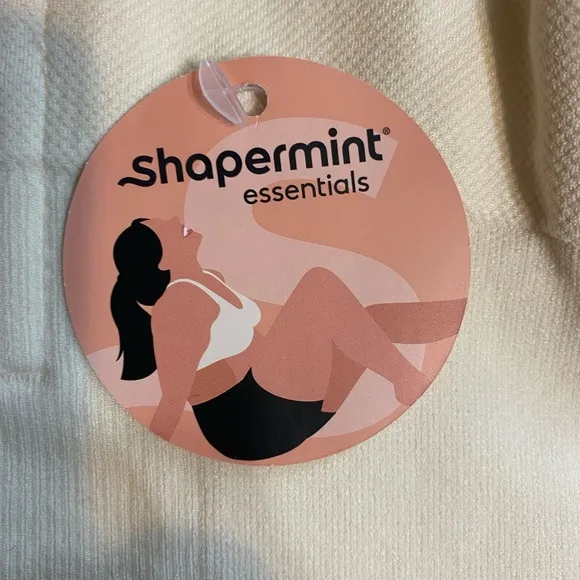 Shapermint Essentials High Waisted Shaper Short - Cream set of two