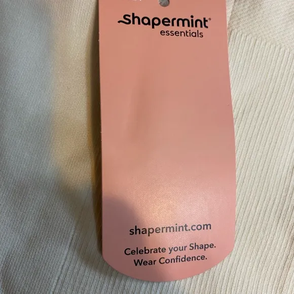 Shapermint Essentials High Waisted Shaper Short - Cream set of two