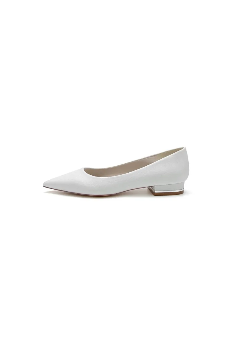 Simple Sequin Pointed Toe Flats