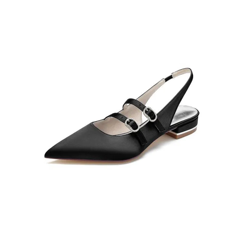 Simple Slingback Pointed Toe Flats