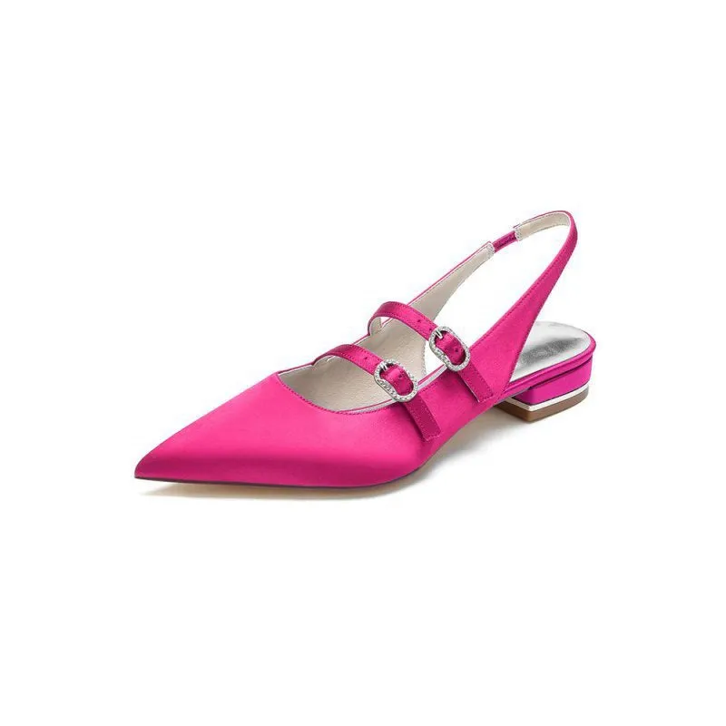 Simple Slingback Pointed Toe Flats