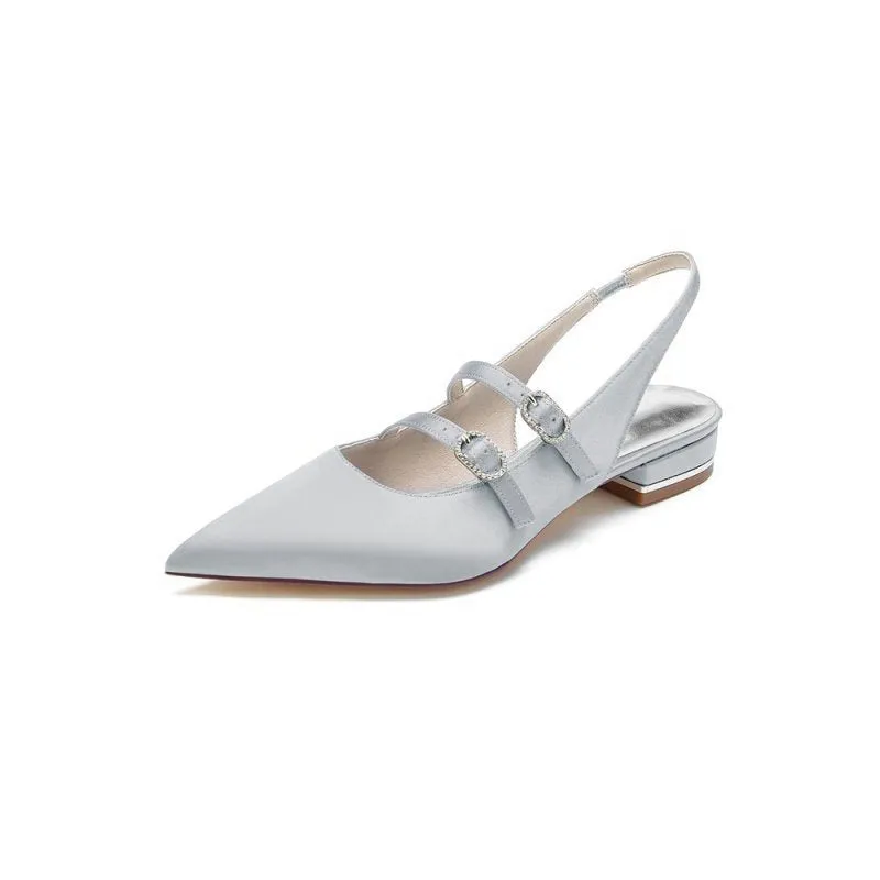 Simple Slingback Pointed Toe Flats