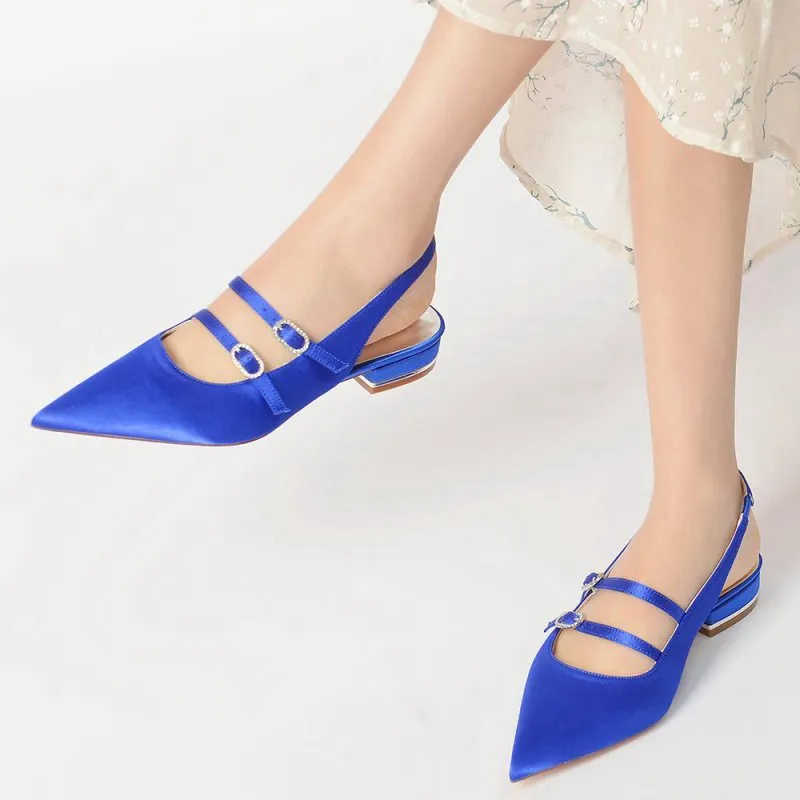 Simple Slingback Pointed Toe Flats