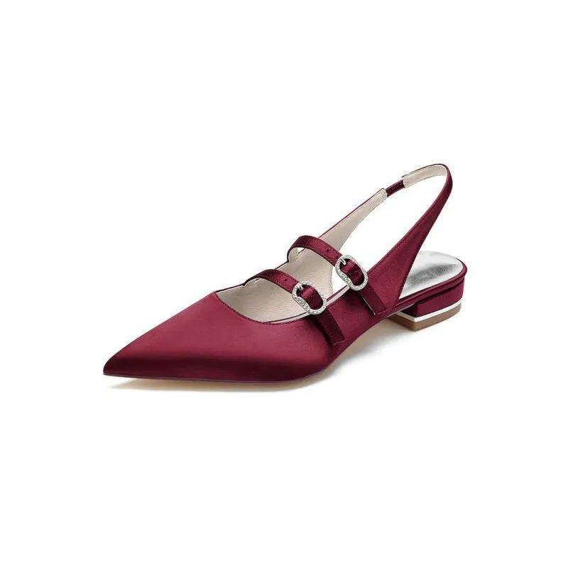 Simple Slingback Pointed Toe Flats