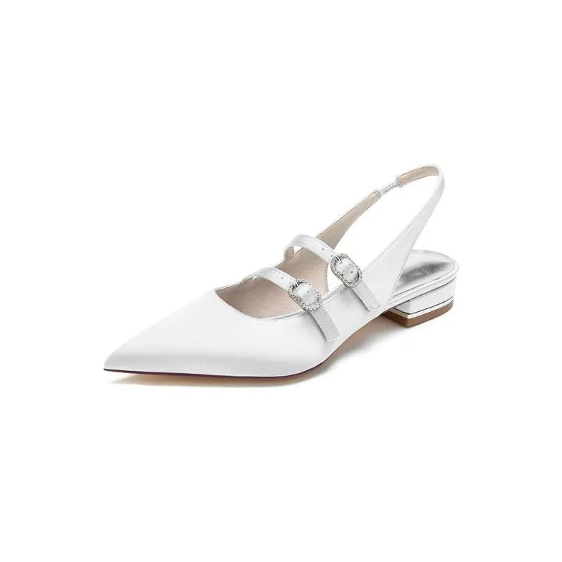 Simple Slingback Pointed Toe Flats