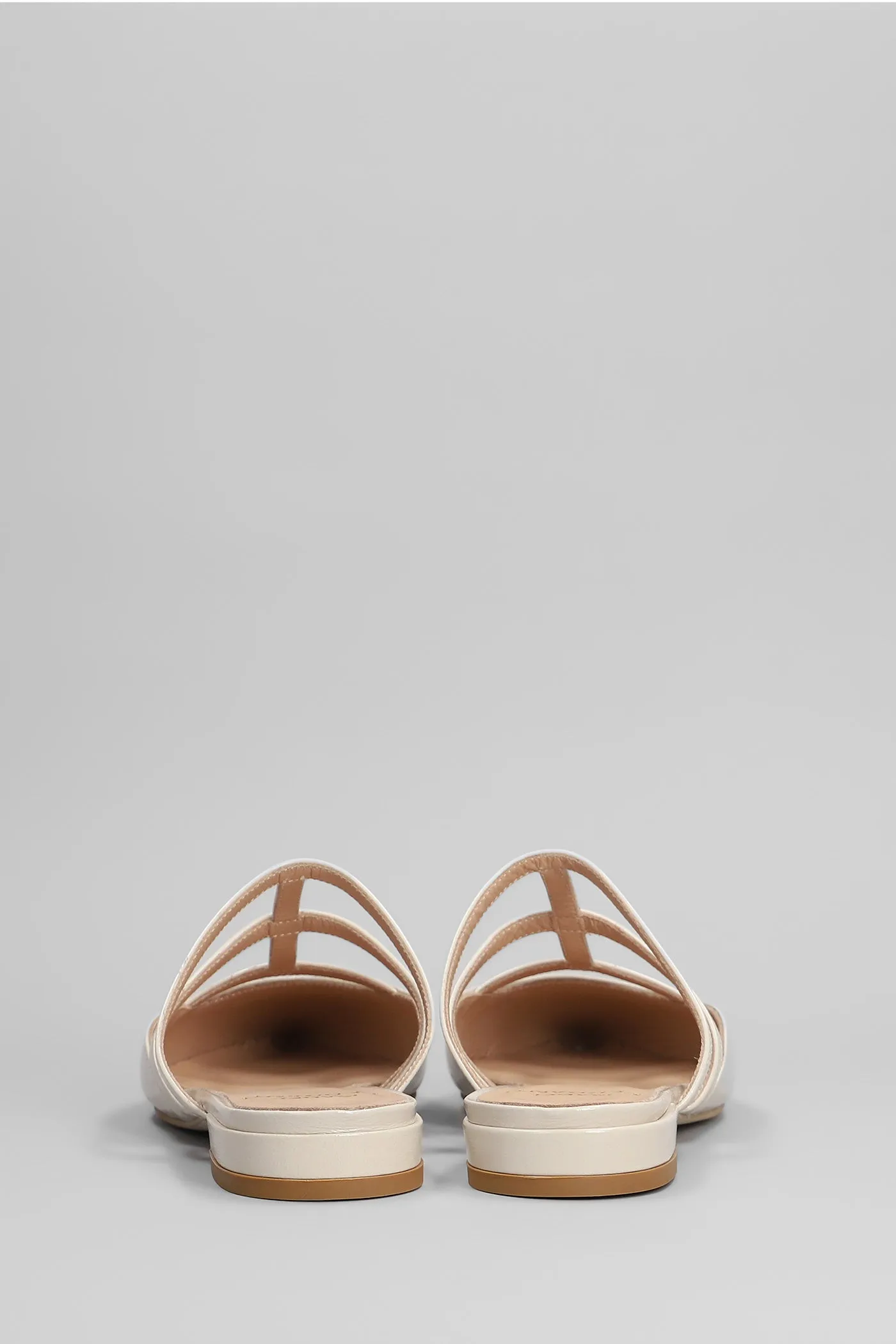 Slipper-Mule in beige leather